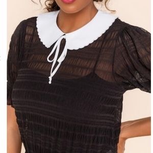 Francesca's sheer blouse